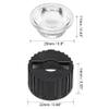 uxcell 10 pcs 20mm LED Lens 120 Degree with Black Holder for 1W 3W High Power LED Light view 4
