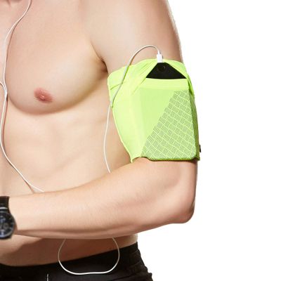 Ailzos Cell Phone Armband for Running, Universal Sports Armband for iPhone X 8/7/6/6S Plus, Samsung Galaxy S9/S8/S7/S6 Phone Arm Holder with Keys Pocket for Gym Workouts Exercise or Running, Green,L
