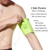 Ailzos Cell Phone Armband for Running, Universal Sports Armband for iPhone X 8/7/6/6S Plus, Samsung Galaxy S9/S8/S7/S6 Phone Arm Holder with Keys Pocket for Gym Workouts Exercise or Running, Green,L view 2