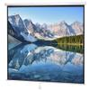 BBBuy 120" Projector Screen 1:1 Format Mountable Projection Screen Manual HD Pull Down Home Theater Presentation Education Outdoor Indoor Public Display view 1