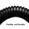 uxcell 5 M 12 x 15.8 mm PP Flexible Corrugated Conduit Tube for Garden,Office Black view 4