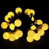 XUNATA 31ft Solar LED String Lights, Flexible Waterproof 50 LEDs White Ball Lights for Indoor Outdoor Home Patio Lawn Garden Party Holiday Decorations(Warm White) view 3