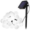 XUNATA 31ft LED String Lights, Solar Powered Flexible Waterproof 50 LEDs White Ball Lights for Indoor Outdoor Home Patio Lawn Garden Party Holiday Decorations(White) view 1
