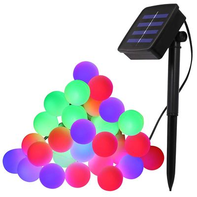 XUNATA 40ft LED String Lights, Solar Flexible Waterproof 100 LEDs White Ball Lights for Indoor Outdoor Home Patio Lawn Garden Party Holiday Decorations(Multi-Color)