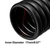 uxcell 2.5 M 17x21.2mm PP Flexible Corrugated Conduit Tube for Garden Black view 2