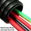 uxcell 2.5 M 17x21.2mm PP Flexible Corrugated Conduit Tube for Garden Black view 3