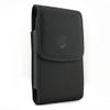 Black Leather Carry Case Side Cover Belt Holster Swivel Clip for LG G6 G7 ThinQ - Samsung Galaxy S7 Edge, S8, S9 view 1