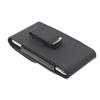 Black Leather Carry Case Side Cover Belt Holster Swivel Clip for LG G6 G7 ThinQ - Samsung Galaxy S7 Edge, S8, S9 view 2