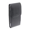 Black Leather Carry Case Side Cover Belt Holster Swivel Clip for LG G6 G7 ThinQ - Samsung Galaxy S7 Edge, S8, S9 view 3