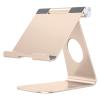 OMOTON T1 Adjustable Tablet Stand for Desk, Aluminum Holder for iPad Gold view 1