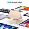 OMOTON T1 Adjustable Tablet Stand for Desk, Aluminum Holder for iPad Gold view 2