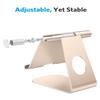OMOTON T1 Adjustable Tablet Stand for Desk, Aluminum Holder for iPad Gold view 3