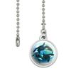 GRAPHICS & MORE Orcas Killer Whales Watercolor Yin Yang Ceiling Fan and Light Pull Chain view 2
