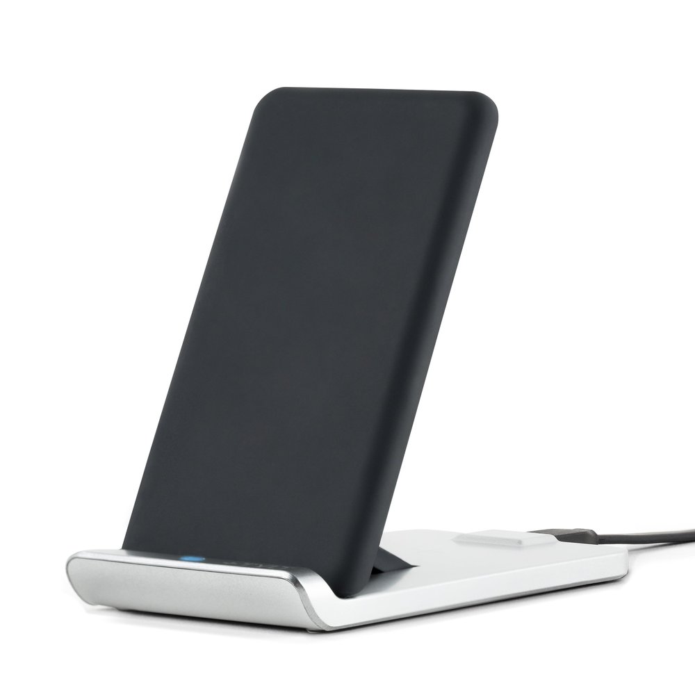 TYLT Fold 10W Wireless Charging Pad and Adjustable Stand (Black), Qi-Certified Wireless Charger for iPhone X, iPhone 8/8 Plus, Samsung 9/S9+/S8/S8+/S7/Note 8 and More