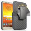 Holster Combo for Motorola Moto G6 Play Phone Case with Belt Clip - Black view 2