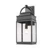 Artcraft Lighting AC8240BK Transitional One Light Outdoor Wall Mount from Fulton Collection in Black Finish, 10.00 inches, 24.25x10.00x9.00 view 1