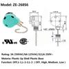 Ceiling Fan Switch 3 Speed 4 Wire Zing Ear ZE-268S6 Pull Chain Switch Control Replacement 3 Speed Control Switch Ceiling Fans, Wall Lamps, Cabinet Light, Nickel 3PCS view 3