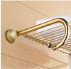 GOWE Luxury Towel Shelf Bathroom Towel Holder Wall Mounted Jade Brass Towel Rack view 4