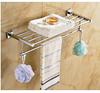GOWE Chrome Finish Bathroom Towel Rack Wall Mounted Towel Clothes Shelf Holder view 1