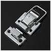 GOSONO 4Pcs/lot Silver Fastener Toggle Latch Catch Chest Case Suitcase Boxes Chests Trunk Lock Clip Clasp Trinket Tool Practical Locks view 4