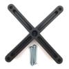 PAW International 1" Spacer | VESA100x100mm Hole Pattern | for Polymer or Steel RV TV Brackets | Adds Space for Plugs & Cables for TV or Monitor view 1