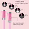 SingHong Neck Book Light, LED Reading Lamp, USB-C Rechargeable, Hands Free, 4 LED Bulbs, 4 Adjustable Brightness, for Reading in Bed or Reading in Car Lamp (Pink) view 3