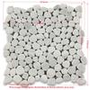 Stone Center Online Bardiglio Gray Marble Pebble Stone River Rocks Mosaic Tile Tumbled Kitchen Bath Wall Floor Backsplash Shower (1 Sheet) view 4