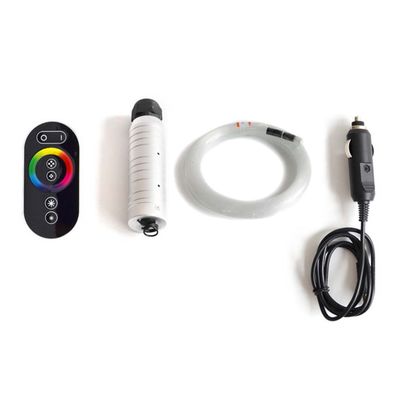 Penfly 6w RGB Fiber Optic Light Engine Driver Star Mood Light Kit Touch Remote Control 200pcs 0.75mm 2M Optical Fiber for Car Romantic Decoration