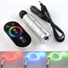 Penfly 6w RGB Fiber Optic Light Engine Driver Star Mood Light Kit Touch Remote Control 200pcs 0.75mm 2M Optical Fiber for Car Romantic Decoration view 2