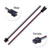 BTF-LIGHTING 20 Pairs JST SM 3 Pin Connectors for WS2812B WS2811 WS2812 WS2814 SK6812 FOCB CCT LED Strip Female Male 15cm 22awg Wire view 3