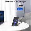 NANAMI Fast Wireless Charger Charging Stand with 20W PD Adapter view 2