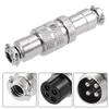 uxcell Aviation Connector 20mm 4P 10A 250V GX20-4 Male view 2