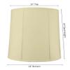 16x18x19 Egg Shell Shantung Drum Lampshade view 2