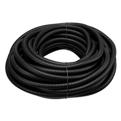uxcell 11 M 8.5 x 11.5 mm PP Flexible Corrugated Conduit Tube for Garden,Office Black