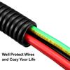 uxcell 11 M 8.5 x 11.5 mm PP Flexible Corrugated Conduit Tube for Garden,Office Black view 3