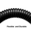 uxcell 11 M 8.5 x 11.5 mm PP Flexible Corrugated Conduit Tube for Garden,Office Black view 4