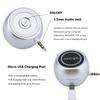 Wireless Mini Speaker 3.5mm Aux Input Jack, 3W Portable Speaker for Cellphone Tablet Laptop, Silver view 3