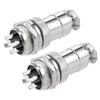 uxcell 2pcs Aviation Connector Plug 16mm 4P 5A 125V GX16-4 Female/Male view 1