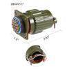 uxcell Aviation Connector, 28mm 14P Y2M28-14TK Waterproof Male Wire Panel Power Chassis Metal Fittings Connector Aviation Silver Tone view 4