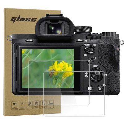 Macolink Screen Protector for Sony Alpha A1 A9 A9II A7C A7RIII A7RIV A7III A7SIII A7RII A7SII A7II, Tempered Glass for A73 A7R4 A7R3 RX1RII RX1R RX100M7/5/4 RX10M4/3/2 (Not Compatible A7IV) -2 Pack