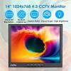 JaiHo 15-Inch 4:3 Security Monitor, 1024x768 No Image Stretching CCTV Screen with Metal Housing, BNC HDMI VGA AV USB Input, Industrial Display with Built-in Speakers Remote Control & VESA Mount view 2
