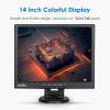 JaiHo 15-Inch 4:3 Security Monitor, 1024x768 No Image Stretching CCTV Screen with Metal Housing, BNC HDMI VGA AV USB Input, Industrial Display with Built-in Speakers Remote Control & VESA Mount view 3