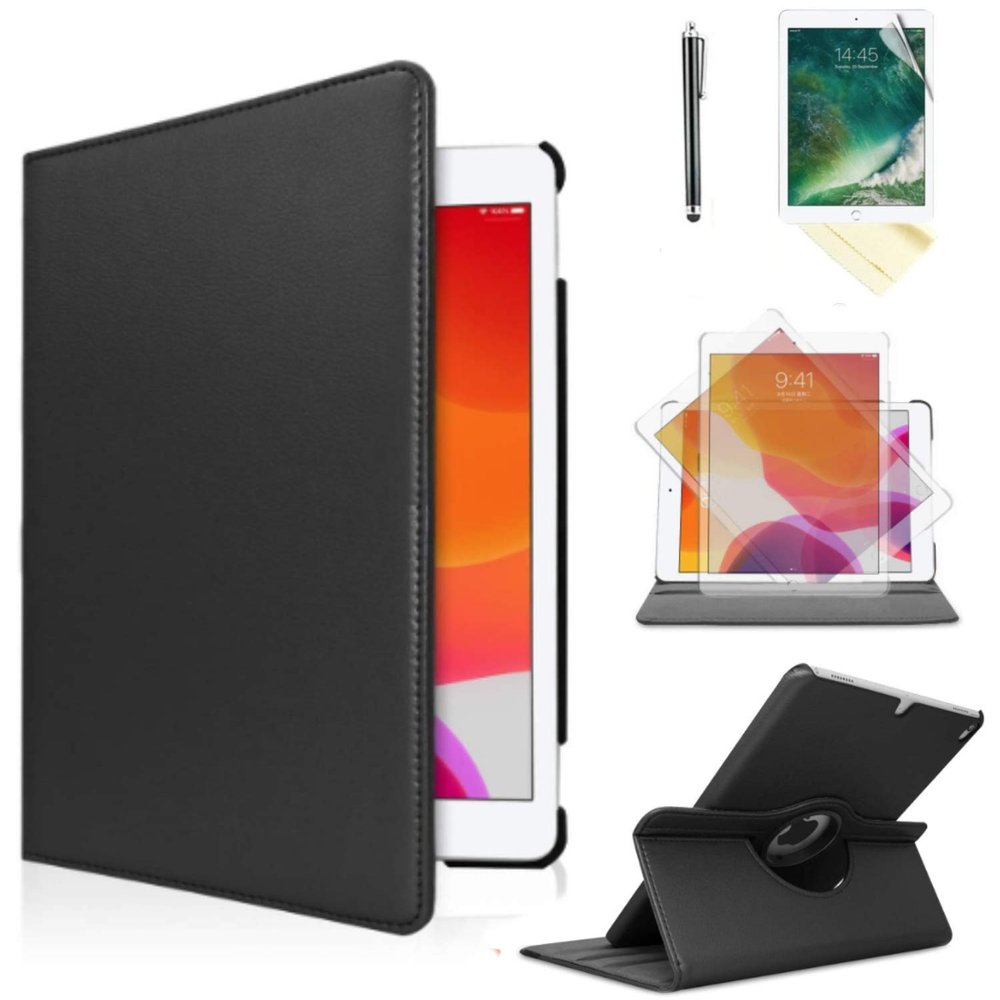 Case for iPad Air (3rd Gen) 10.5" 2019 & iPad Pro 10.5" 2017 Model A2123 / A2152 / A2153 / A2154 Degree Rotating Stand SmartAuto Wake Up/Sleep Featur (Black)