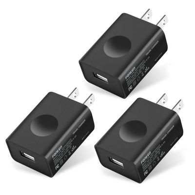 USB Wall Charger, FONKEN 3Pack 5V 2A Power Adapter Universal Travel Charger