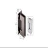 CRL Vienna 037 Series Matte Black Wall Mount Shower Door Hinge view 2