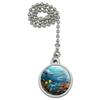 Coral Reef Ocean Scene Dolphin Turtle Shark Stingray Fish Ceiling Fan and view 1