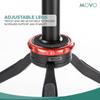 Movo MV-T1 Aluminum Alloy Tabletop Tripod with Adjustable Ball Head, Expandable Shaft with the Universal Smartphone Grip for iPhone 5, 5C, 5S, 6, 6S, 7, 8, X, XS, XS Max, 11, 11 Pro, Samsung Galaxy view 4