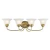 Livex 1534-02 Traditional Four Light Bath Vanity from Edgemont Collection Cast Finish, Polished Brass view 2