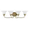 Livex 1534-02 Traditional Four Light Bath Vanity from Edgemont Collection Cast Finish, Polished Brass view 3
