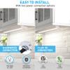 TORCHSTAR 4-Pack 12 Inch 5CCT LED Under Cabinet Lighting Aluminum, White view 4
